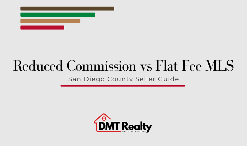 San Diego County seller comparing reduced commission and flat fee MLS options