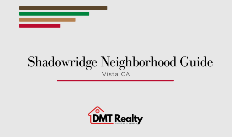 Shadowridge neighborhood guide for home buyers in Vista CA