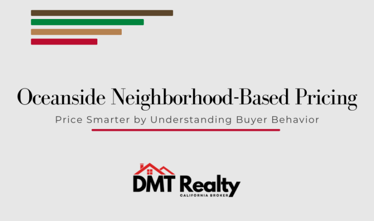 Oceanside neighborhood-based pricing for home sellers