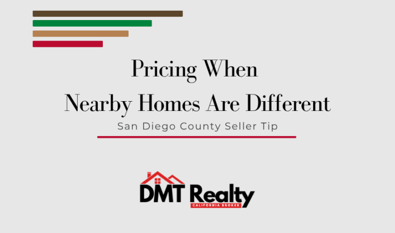 how to price a home when nearby properties are different