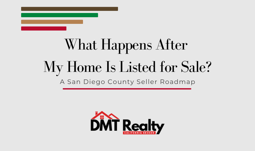 What happens after my home is listed for sale as San Diego County buyers begin viewing the property
