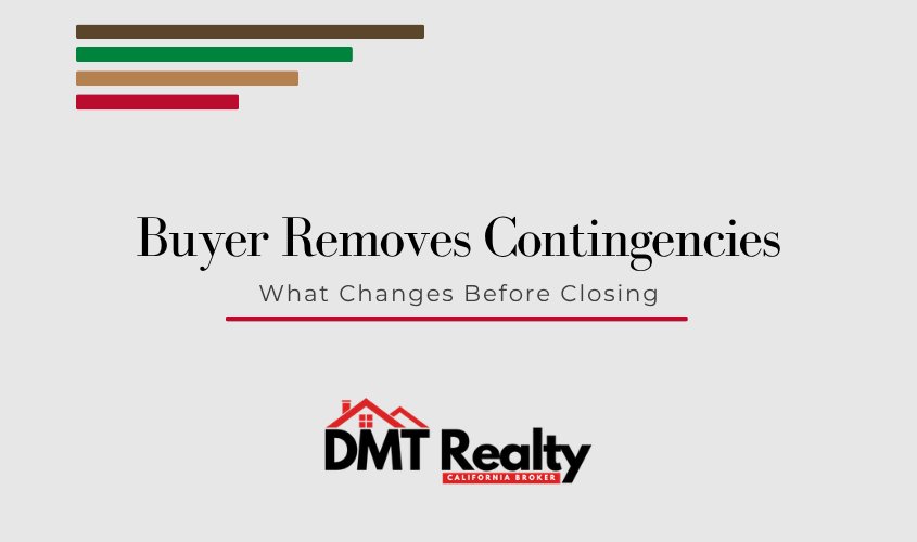 What happens when a buyer removes contingencies? Seller reviewing transaction documents.