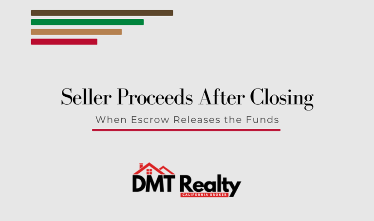 When does a home seller get paid after closing? Seller reviewing escrow proceeds.
